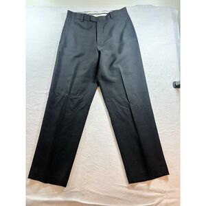 Michael Brandon Men's 32x29 Black Dress Pants Flat Front‎ Trousers